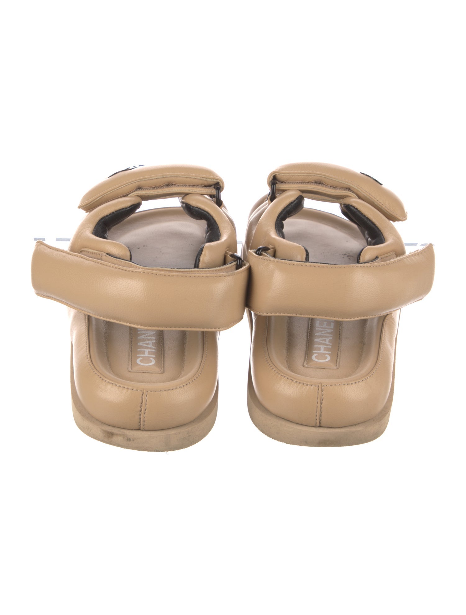 Chanel 2022 Interlocking CC Logo Slingback Sandals